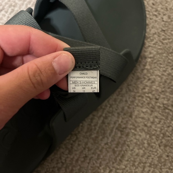 Chaco Dark Gray Performance Sandals - Picture 3 of 4